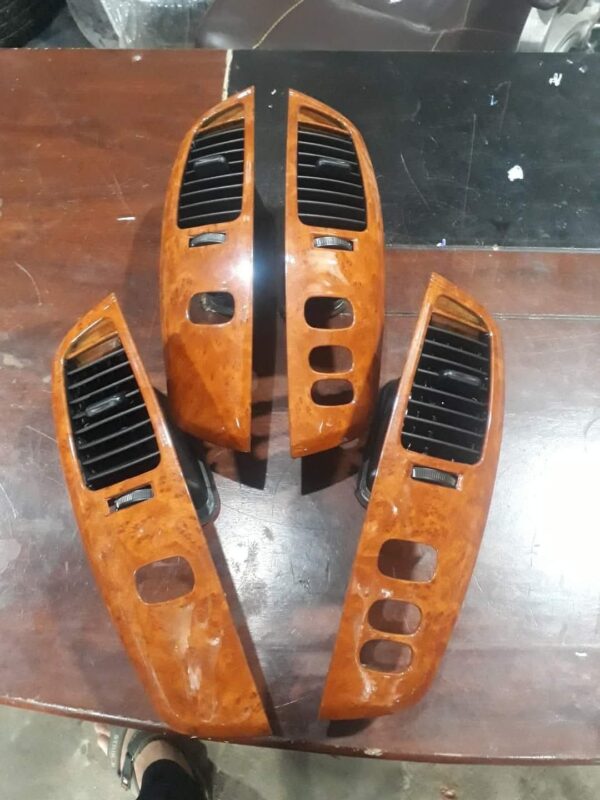 Grille d'aération intérieure en bois pour tableau de bord LHD, pour Toyota Land Cruiser100 LC100 FJ100 Er