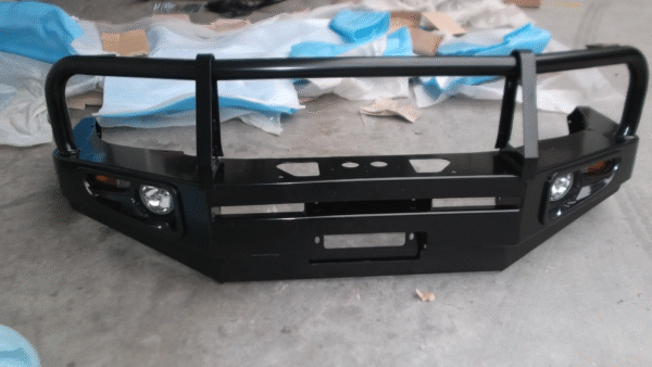 pare-chocs avant en acier noir pour nissan terrano et Toyota Land Cruiser 120,150 adapté aux modèles de 2002 à 2009 – Image 2