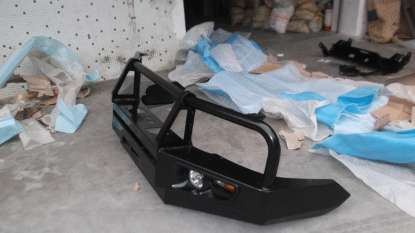 pare-chocs avant en acier noir pour nissan terrano et Toyota Land Cruiser 120,150 adapté aux modèles de 2002 à 2009 – Image 4